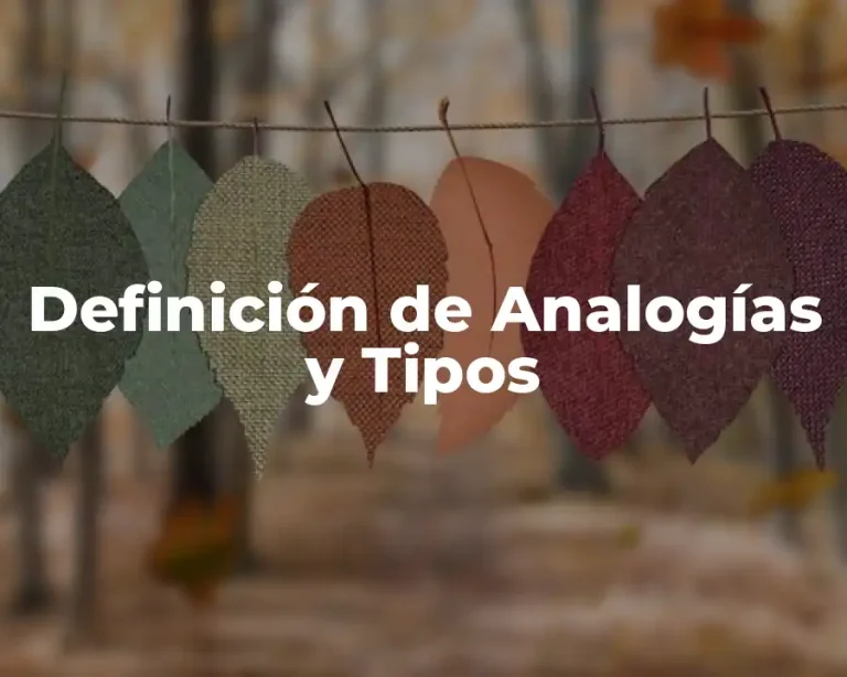 Definición de Analogías y Tipos