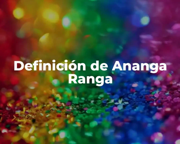 Definición de Ananga Ranga
