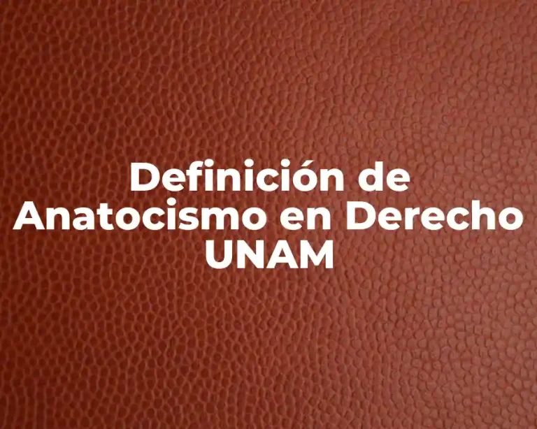 Definición de Anatocismo en Derecho UNAM