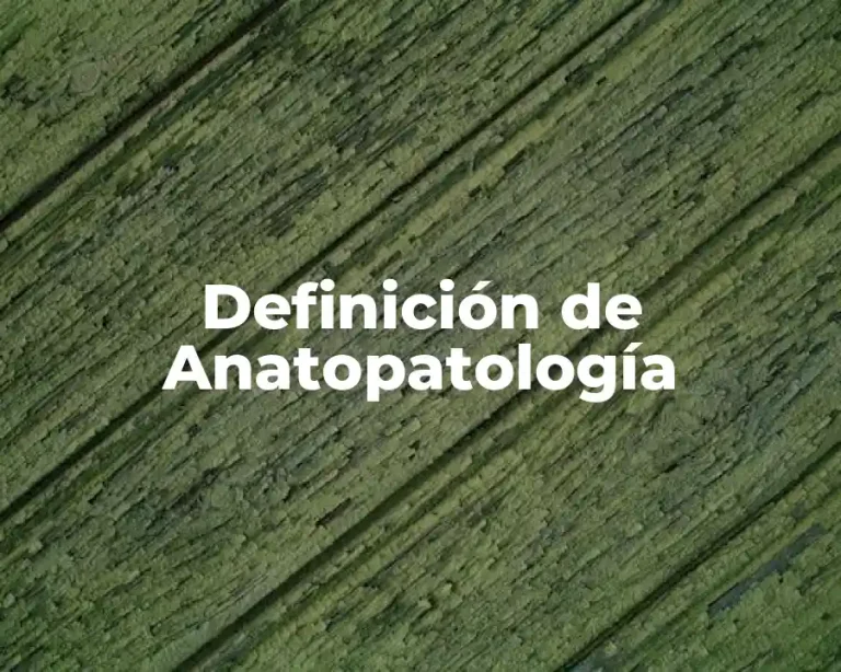 Definición de Anatopatología