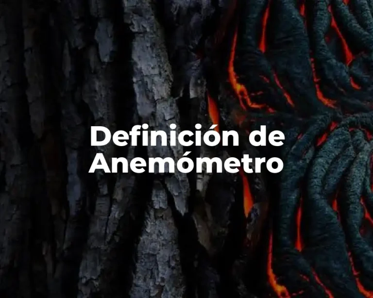 Definición de Anemómetro