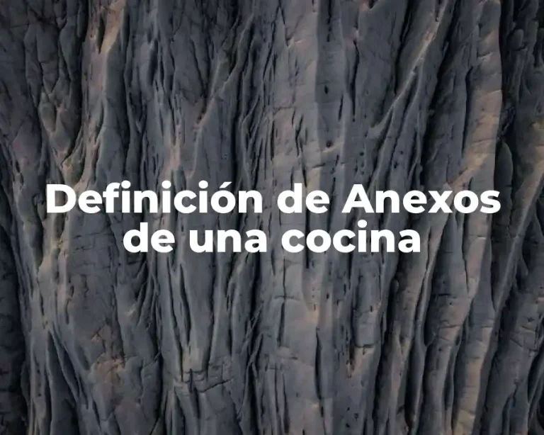 Definición de Anexos de una cocina