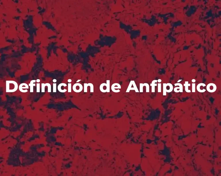 Definición de Anfipático