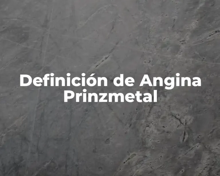 Definición de Angina Prinzmetal