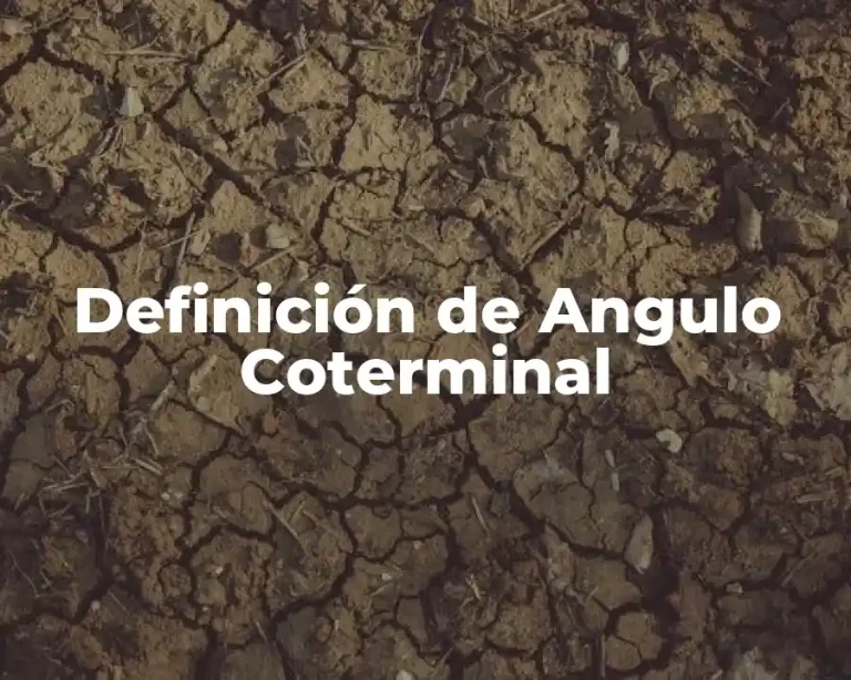 Definición de Angulo Coterminal