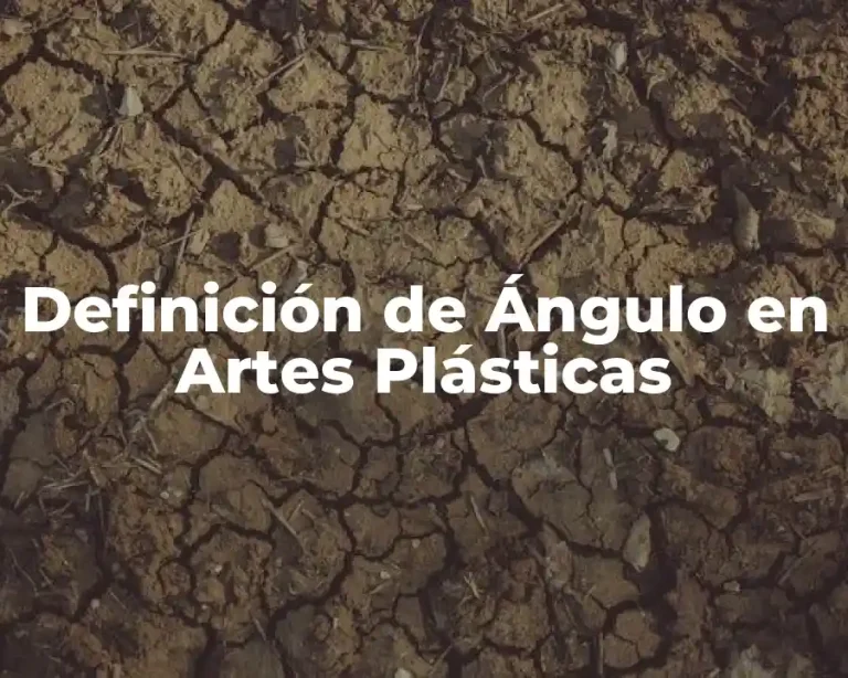 Definición de Ángulo en Artes Plásticas