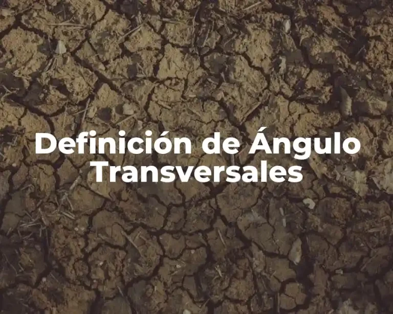 Definición de Ángulo Transversales