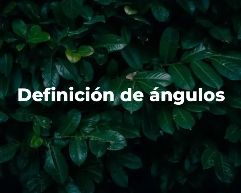 Definición de ángulos