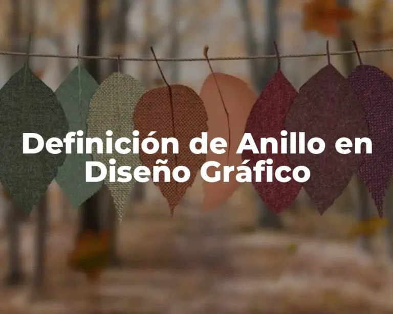 Definición de Anillo en Diseño Gráfico