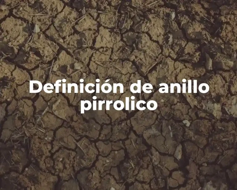 Definición de anillo pirrolico
