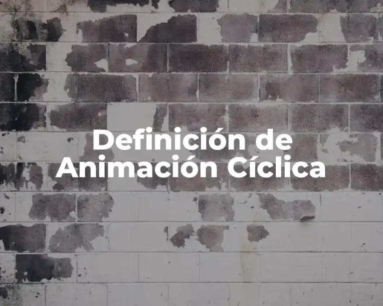 Definición de Animación Cíclica