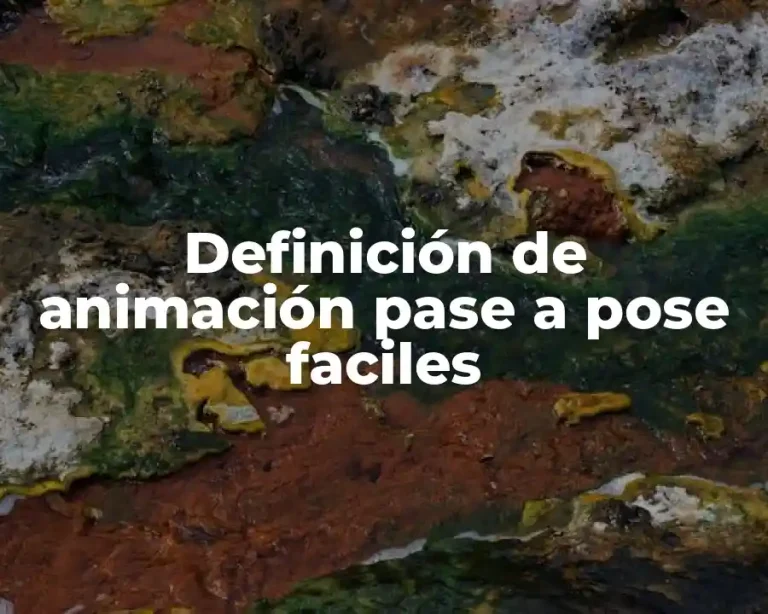 Definición de animación pase a pose faciles