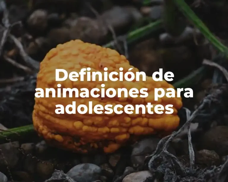 Definición de animaciones para adolescentes