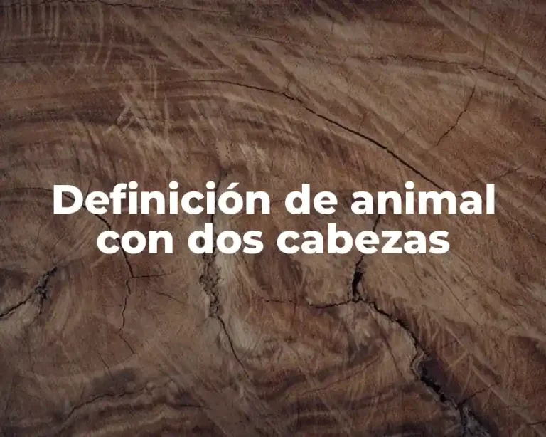 Definición de animal con dos cabezas