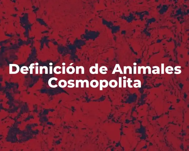Definición de Animales Cosmopolita