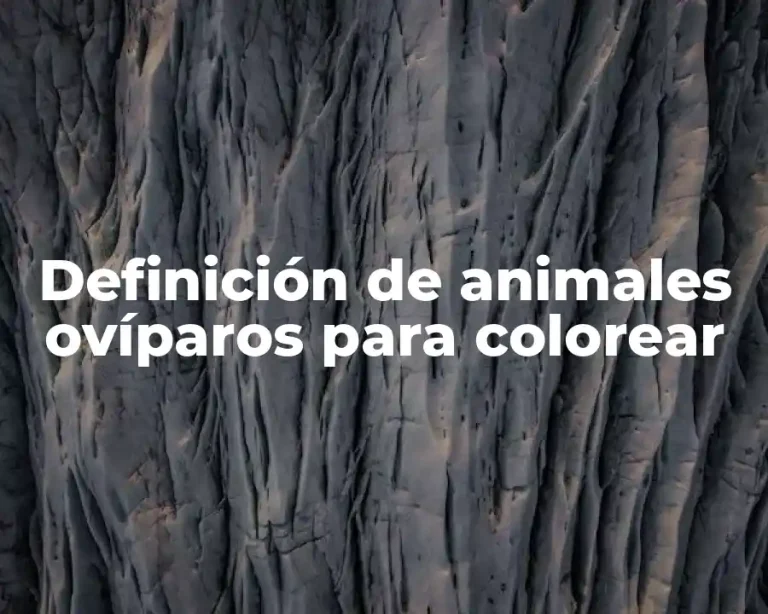 Definición de animales ovíparos para colorear