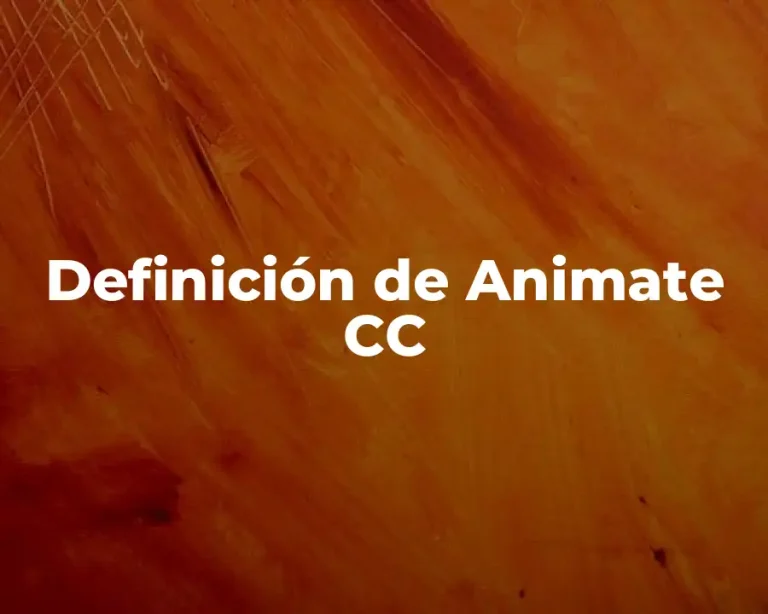 Definición de Animate CC