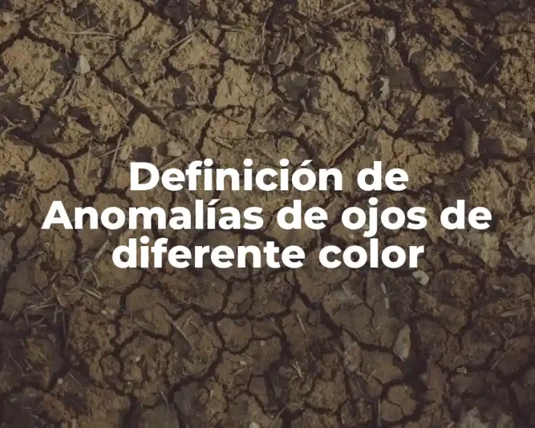 Definición de Anomalías de ojos de diferente color