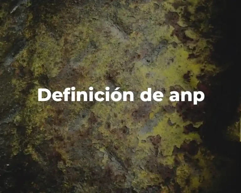 Definición de anp