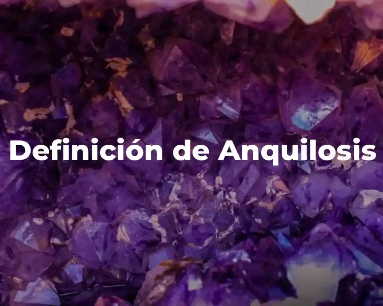 Definición de Anquilosis