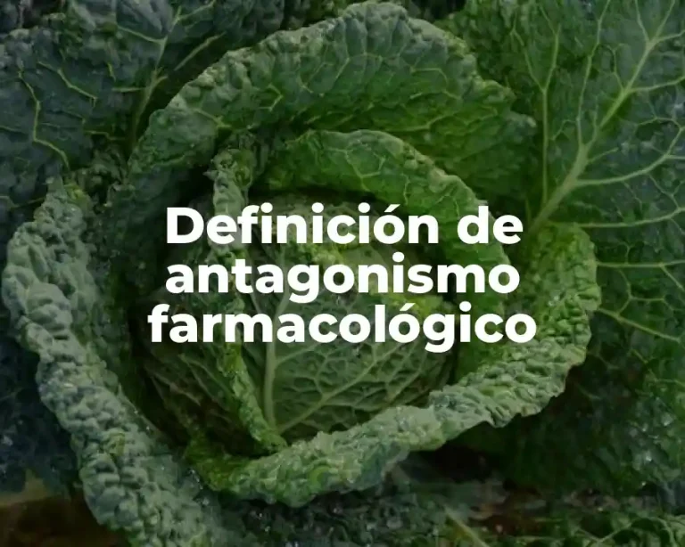 Definición de antagonismo farmacológico