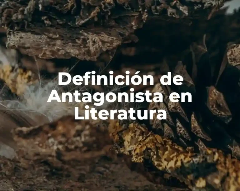Definición de Antagonista en Literatura