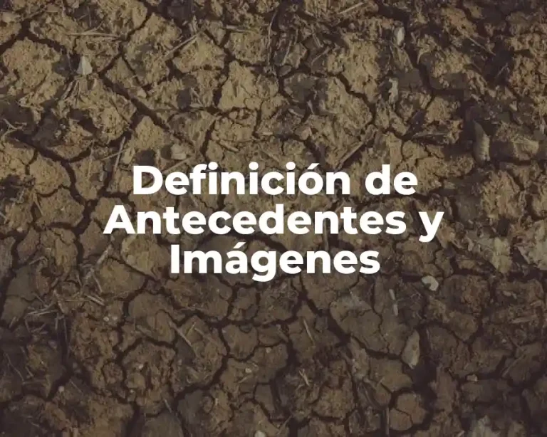 Definición de Antecedentes y Imágenes