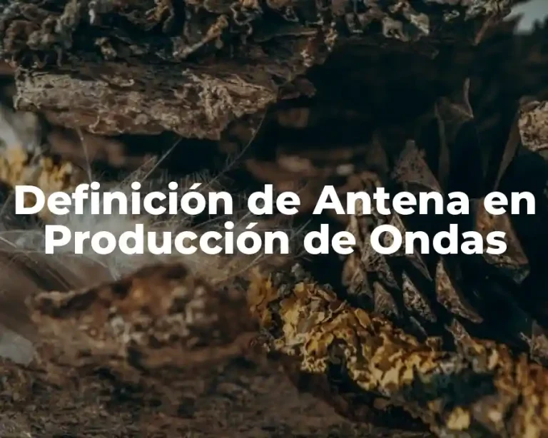 Definición de Antena en Producción de Ondas