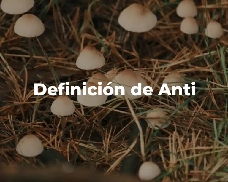 Definición de Anti