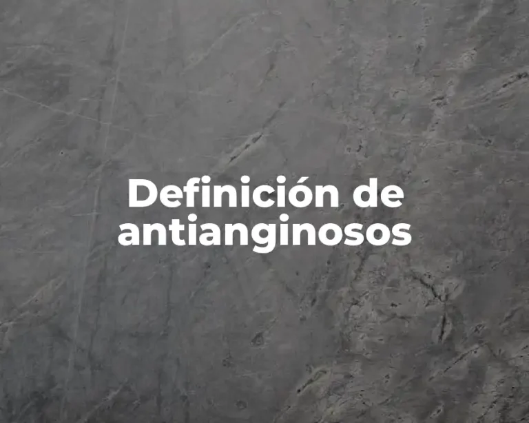 Definición de antianginosos