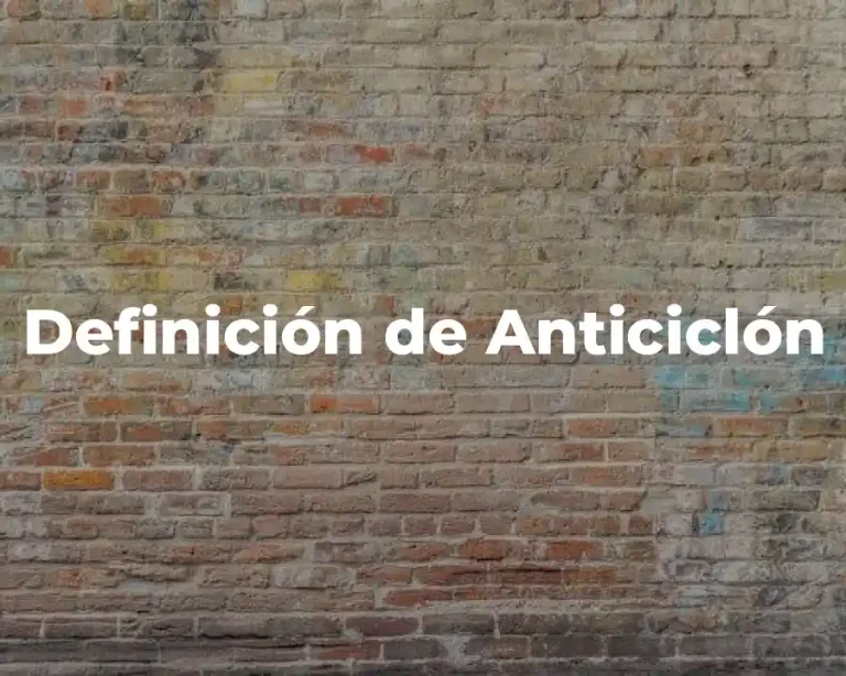 Definición de Anticiclón