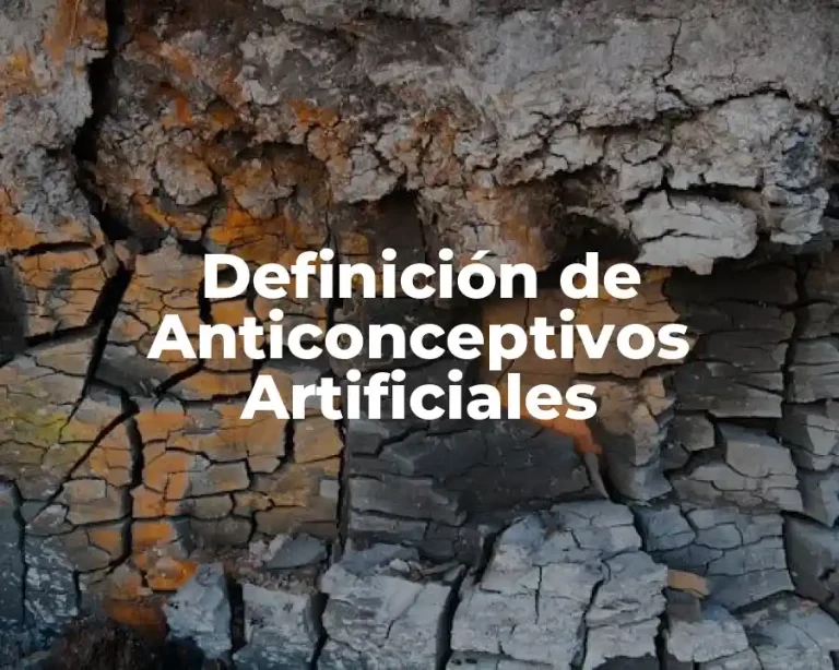 Definición de Anticonceptivos Artificiales