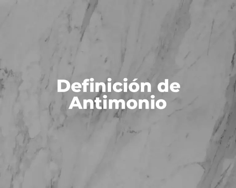 Definición de Antimonio