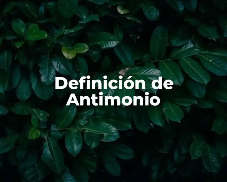 Definición de Antimonio