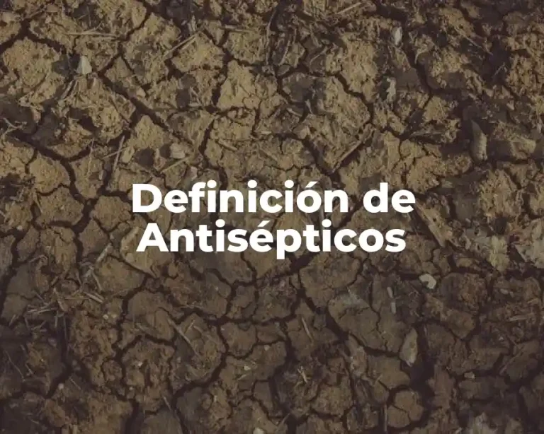 Definición de Antisépticos