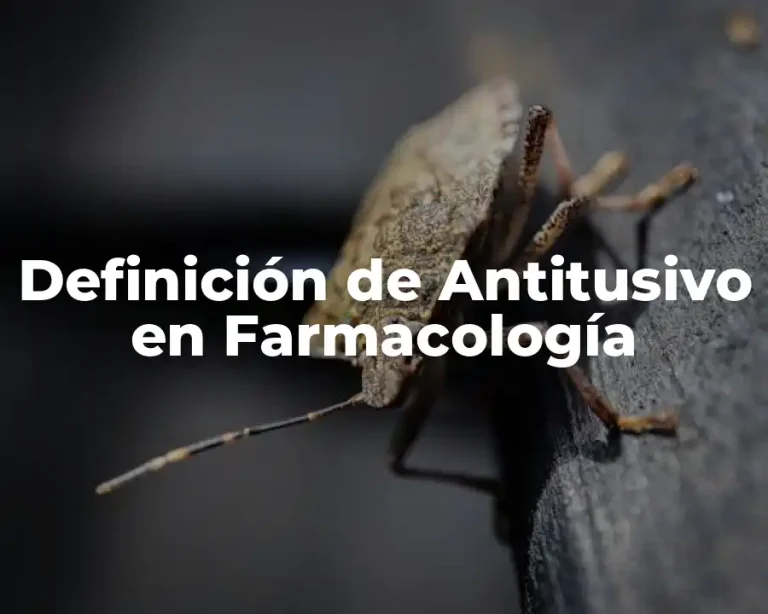 Definición de Antitusivo en Farmacología