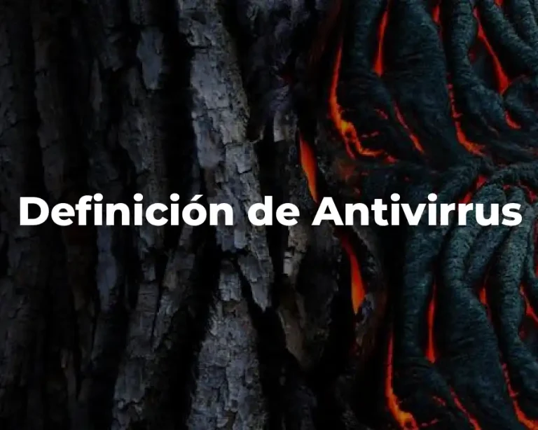 Definición de Antivirrus