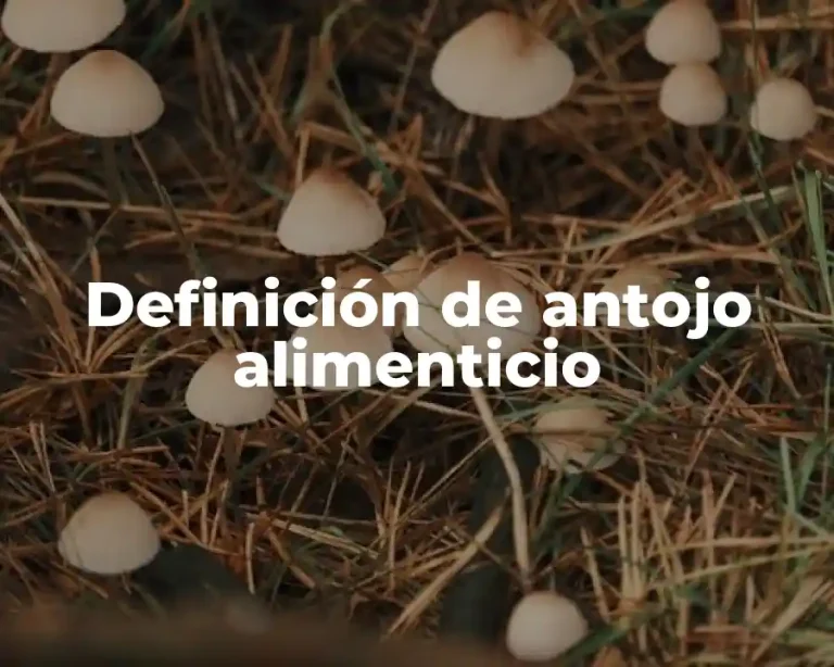Definición de antojo alimenticio