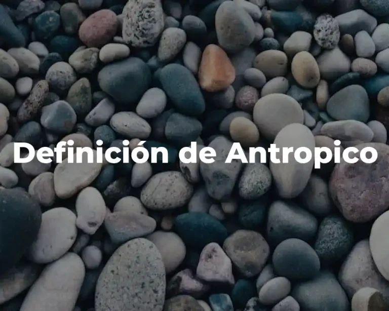 Definición de Antropico