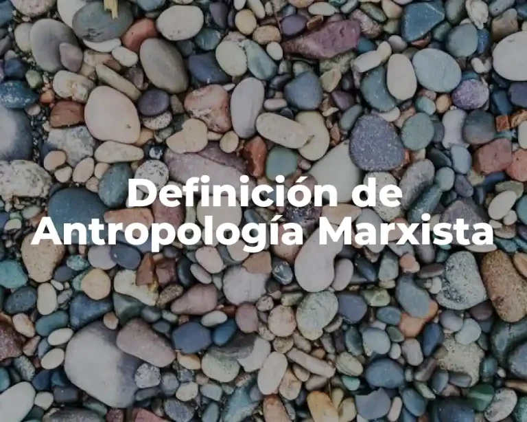 Definición de Antropología Marxista