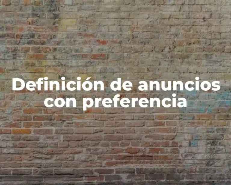 Definición de anuncios con preferencia