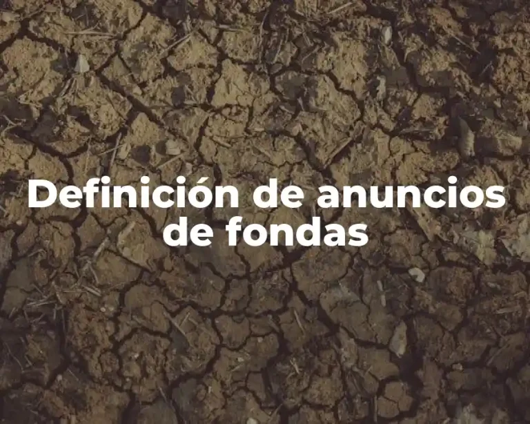 Definición de anuncios de fondas