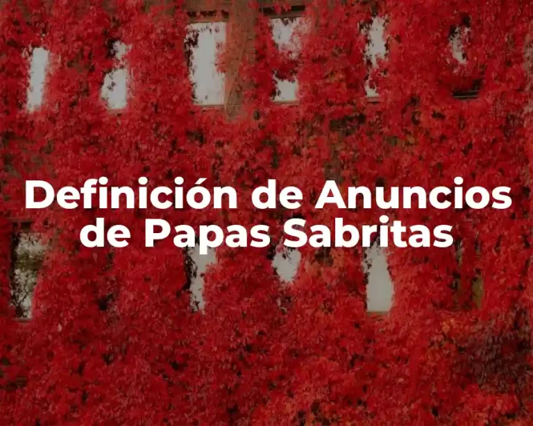 Definición de Anuncios de Papas Sabritas
