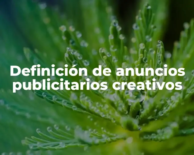 Definición de anuncios publicitarios creativos