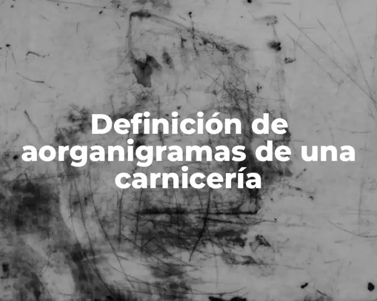 Definición de aorganigramas de una carnicería