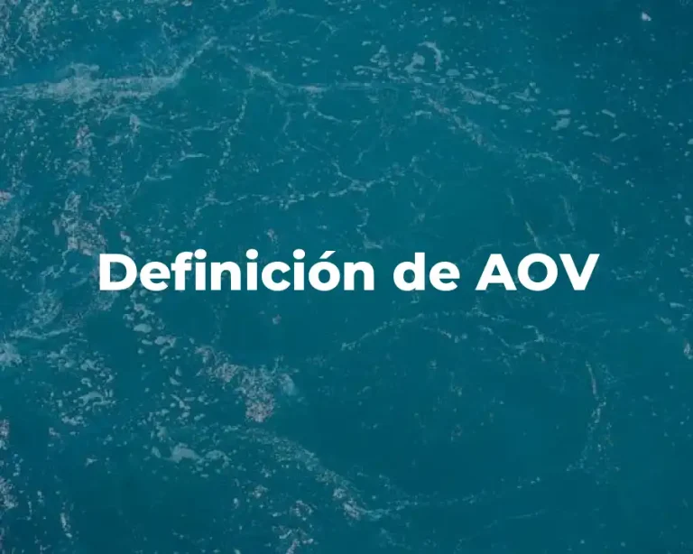 Definición de AOV