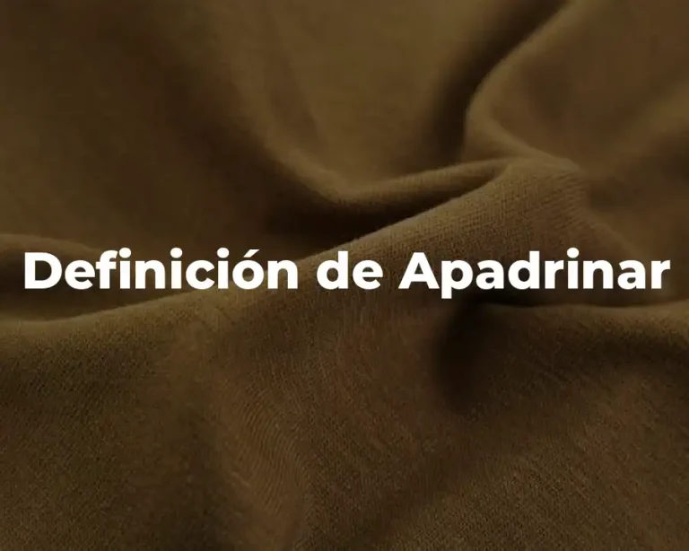 Definición de Apadrinar