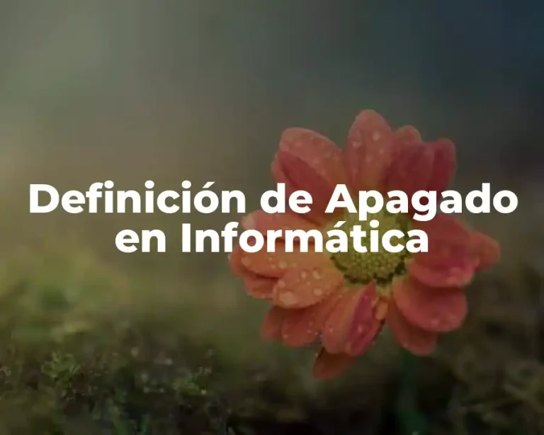 Definición de Apagado en Informática