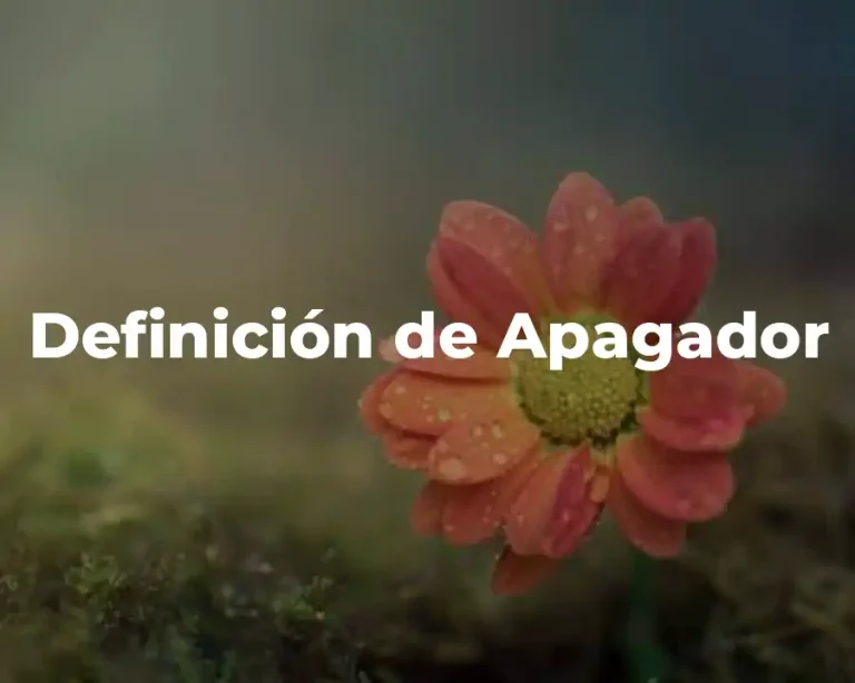 Definición de Apagador