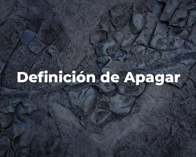 Definición de Apagar